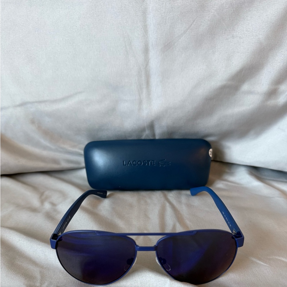 Lacoste Navy Blue Sunglasses with Case